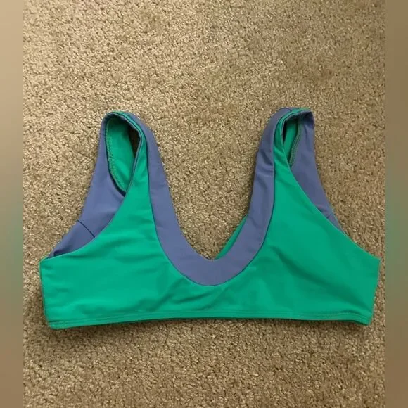 93 Play Street - Madi V Neck Bikini Top - Periwinkle - Picture 3 of 4